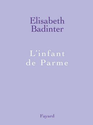 cover image of L'infant de Parme